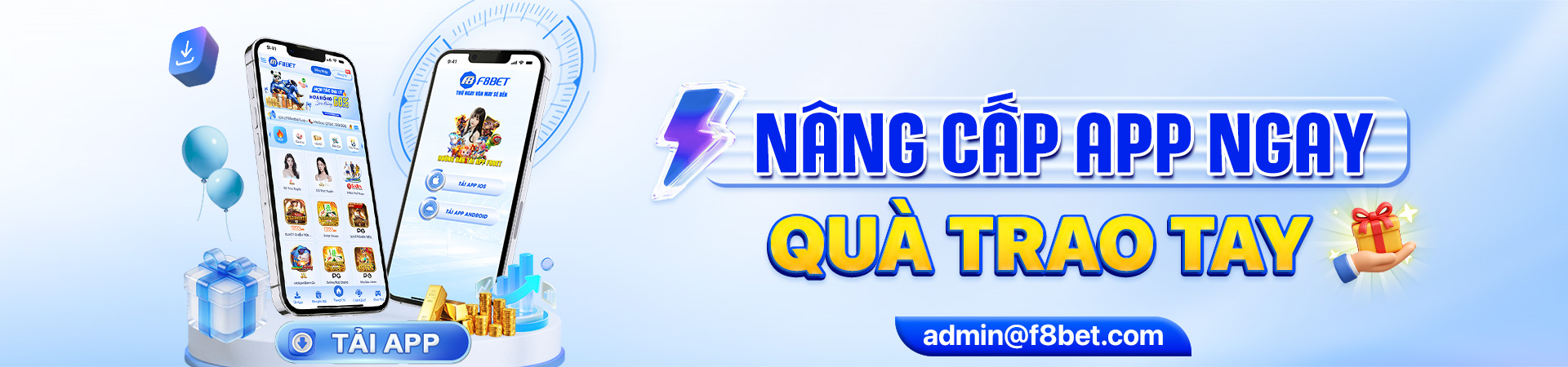Nâng cấp app ngay quà trao tay